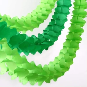 Green Shamrock Garland Set