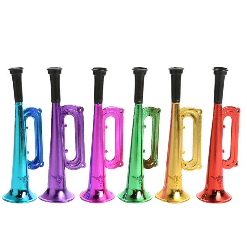 Colored Plastic Trumpet Toy Set