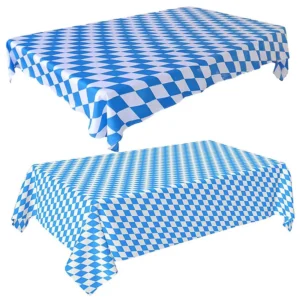 Blue-White Oktoberfest Tablecloth