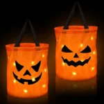 LED Pumpkin Candy Bag for Halloween