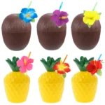 Tropical Pineapple Drink Cups