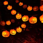 Battery-Powered 3D Pumpkin Lights