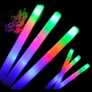 Flashing LED Foam Batons - Light Up