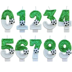 Soccer Number Birthday Candle Topper