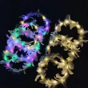 Luminous LED Feather Headband