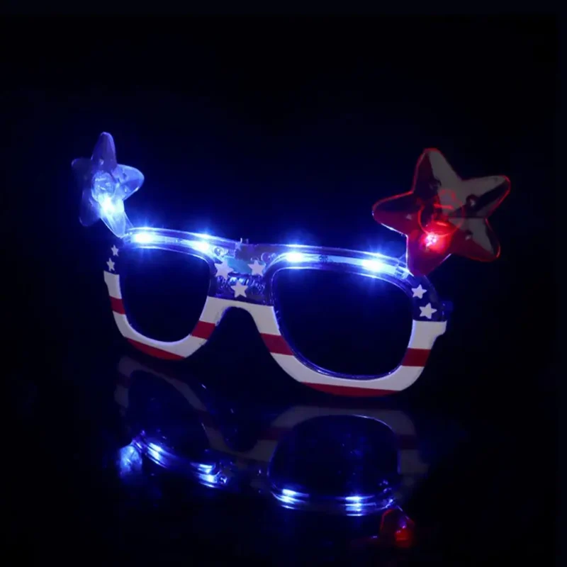 Light-Up Flag Glasses for 4th of July