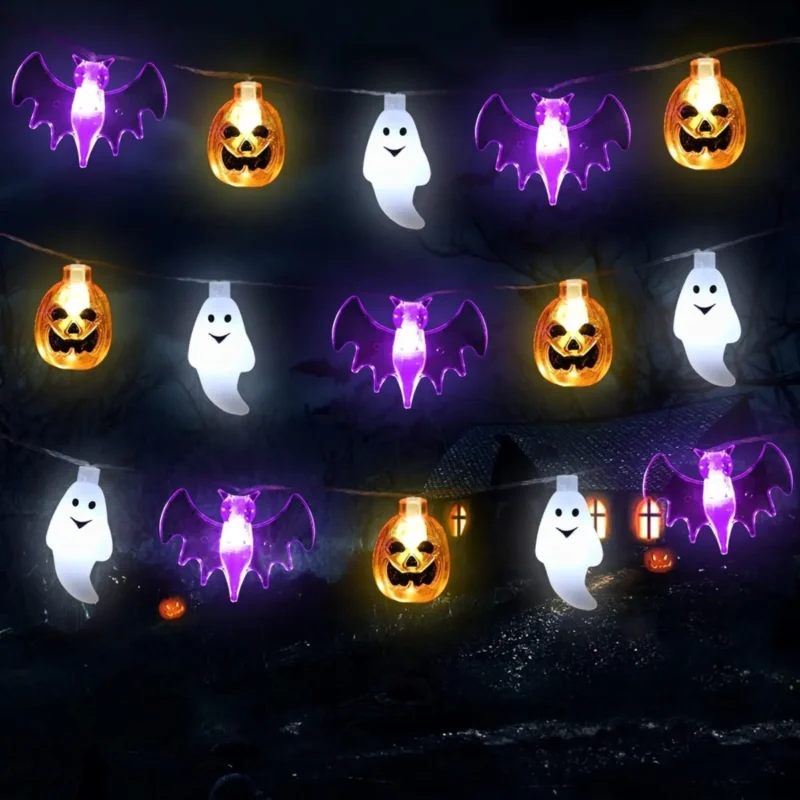 LED Halloween Ghost Bat Lights