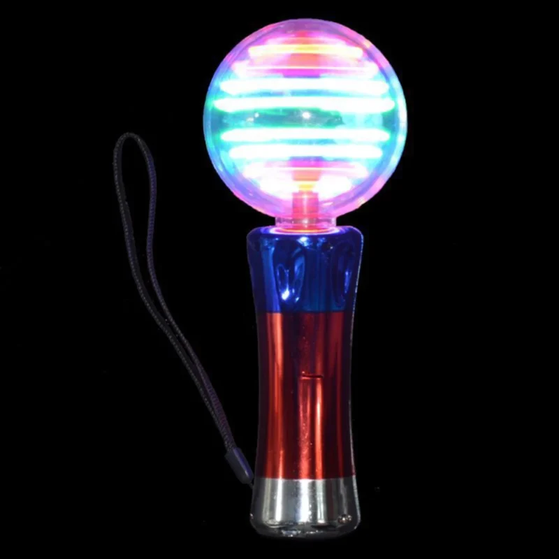 Illuminated globe wand ideal for Glow in the Dark Football parties and nighttime fun.