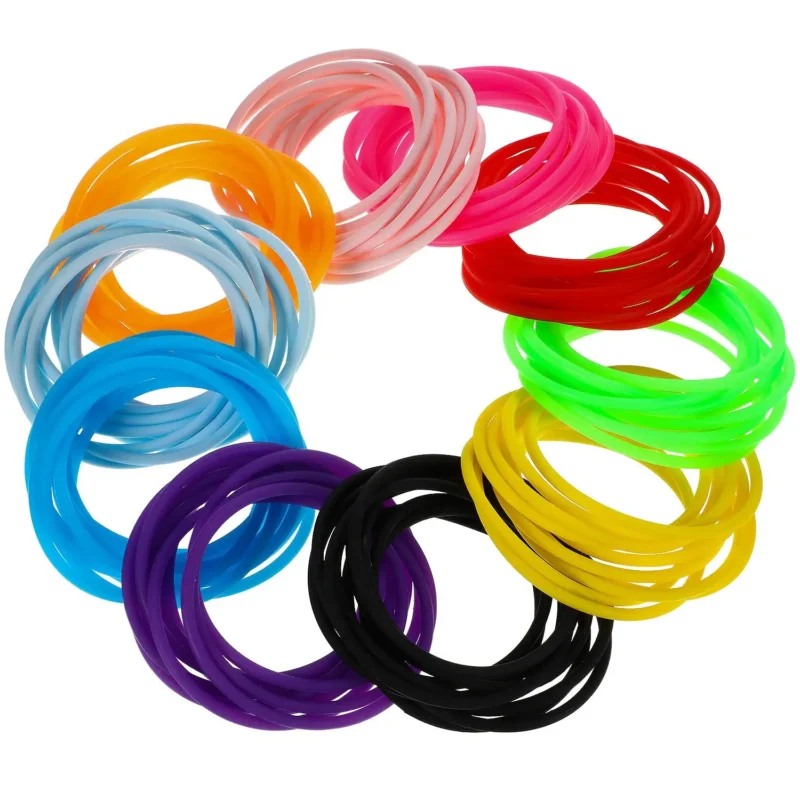 Vibrant glow bracelets in rainbow colors for your Merry Grinchmas party fun.